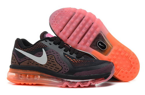 Nike Nike Air Max 2014 Womens Black Orange Pink White Shoes Reduced